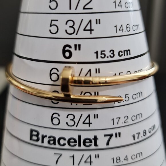 18k gold bangle - Nail cuff bangle - Pics part 1 - Picture 6 of 16